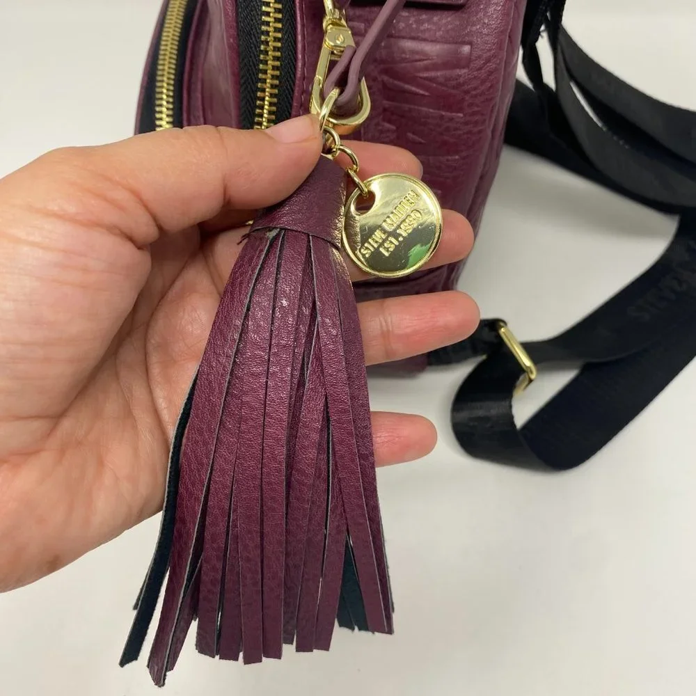 Steve Madden burgundy backpack